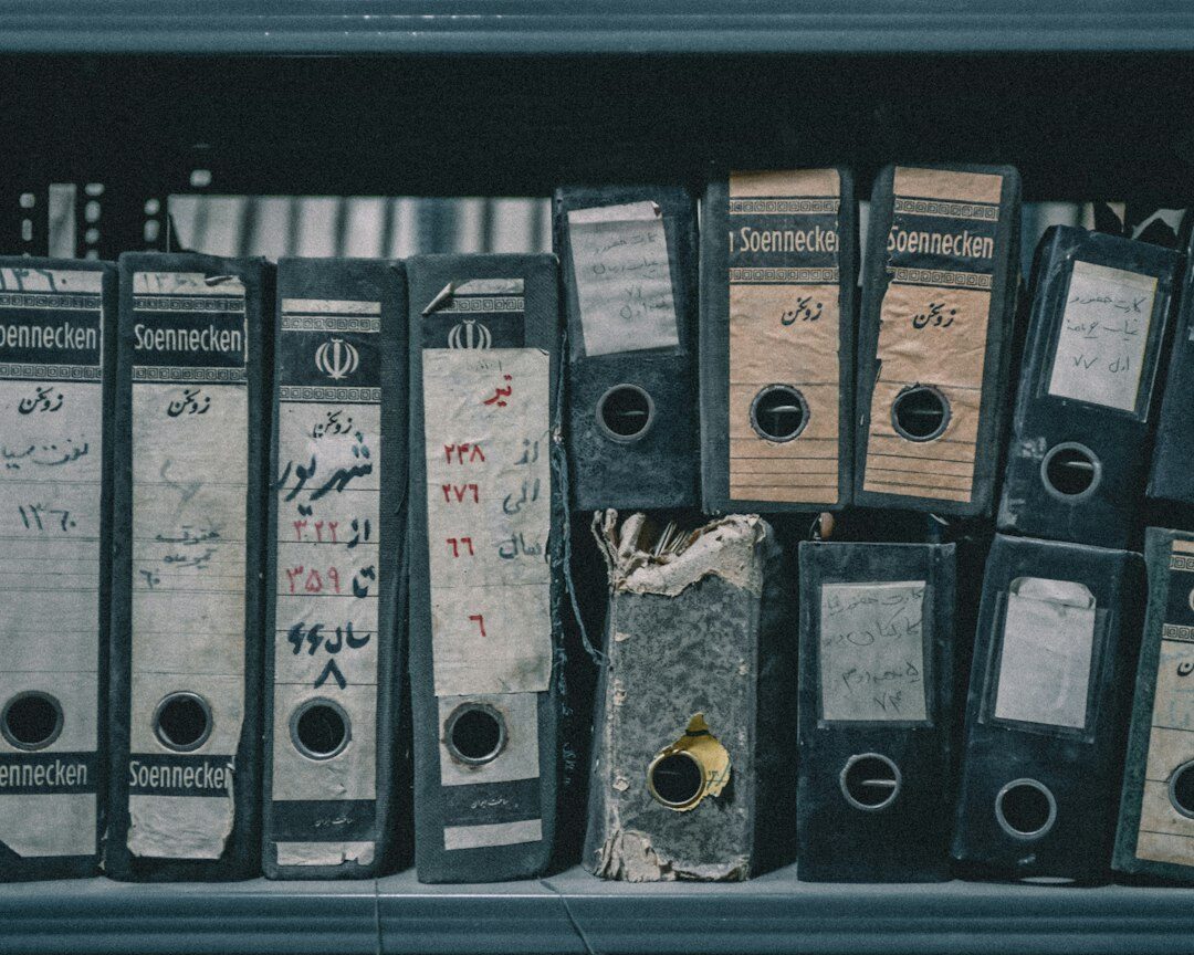 writer researching old files