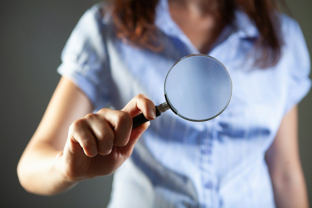detective investigating clues