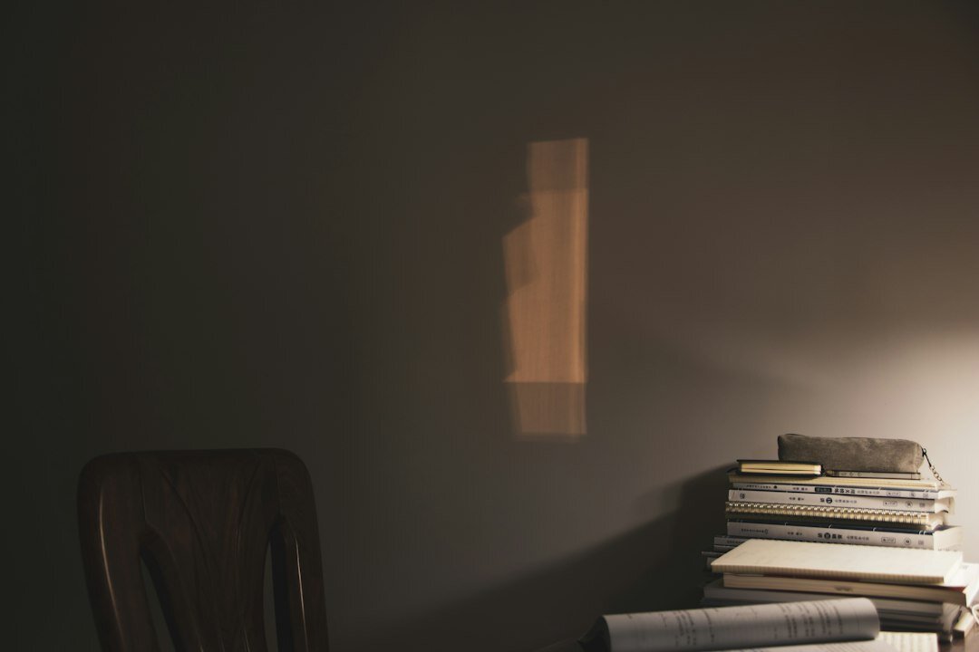 mystery novel cover with shadows